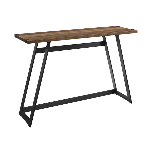 AF46MWETRO - 46" Modern Industrial Entryway Table Dark Walnut