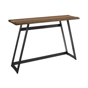 46" Modern Industrial Entryway Table Rustic Oak