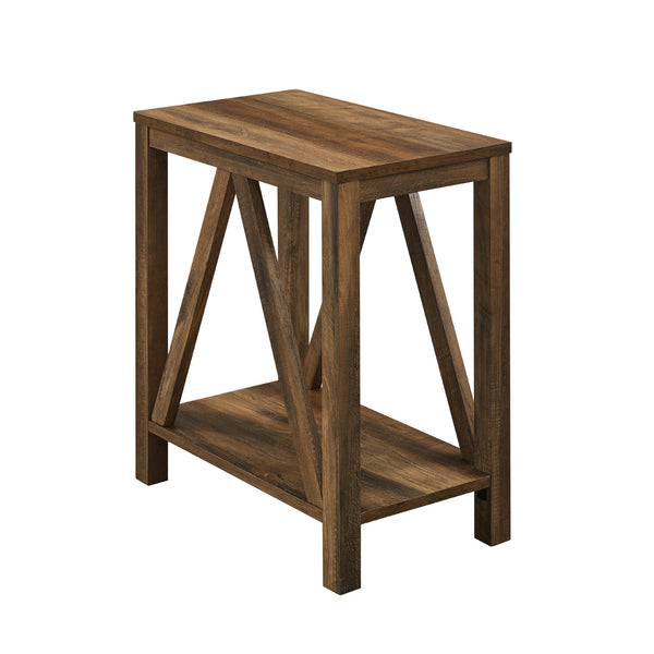 AFAFSTRO - Narrow A Frame Side Table Dark Walnut/White Oak