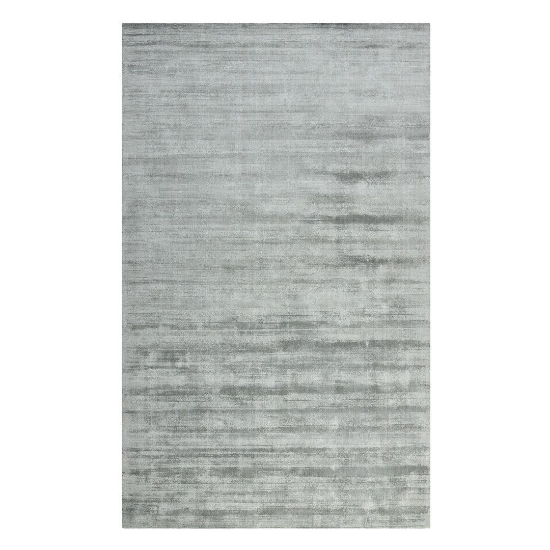 Affinity Hand-Loomed Transitional Area Rug – Luxurious Art Silk, Strip