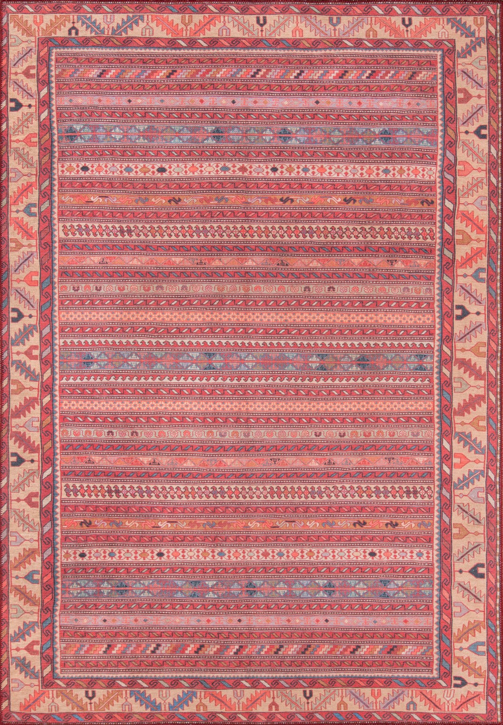 Momeni Afshar AFS-5 Machine Made Traditional Tribal Indoor Area Rug Multi 10' x 14' AFSHAAFS-5MTIA0E0