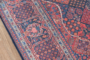 Momeni Afshar AFS10 Machine Made Traditional Medallion Indoor Area Rug Navy 10' x 14' AFSHAAFS10NVYA0E0