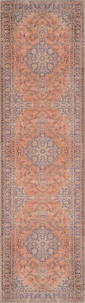 Momeni Afshar AFS11 Machine Made Traditional Medallion Indoor Area Rug Copper 10' x 14' AFSHAAFS11COPA0E0