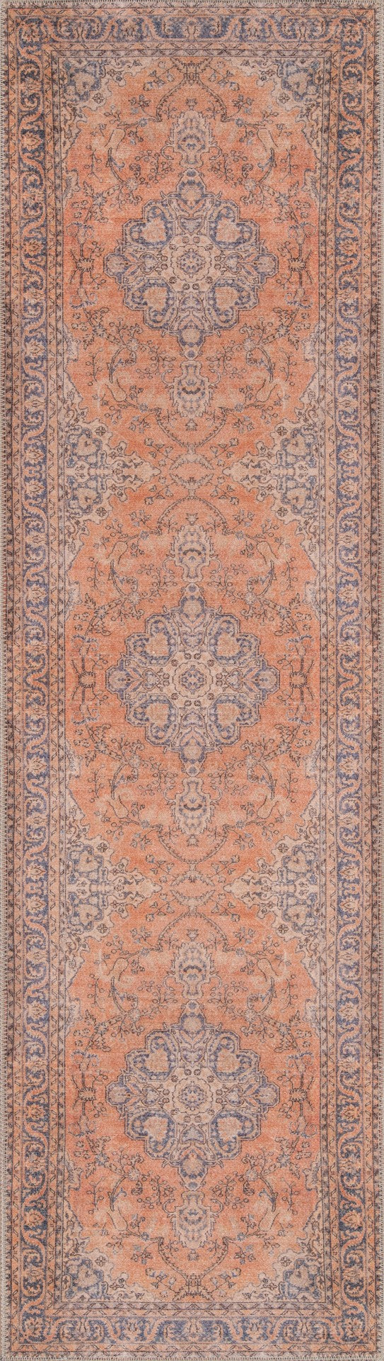 Momeni Afshar AFS11 Machine Made Traditional Medallion Indoor Area Rug Copper 10' x 14' AFSHAAFS11COPA0E0