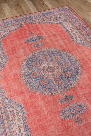 Momeni Afshar AFS12 Machine Made Traditional Medallion Indoor Area Rug Red 10' x 14' AFSHAAFS12REDA0E0