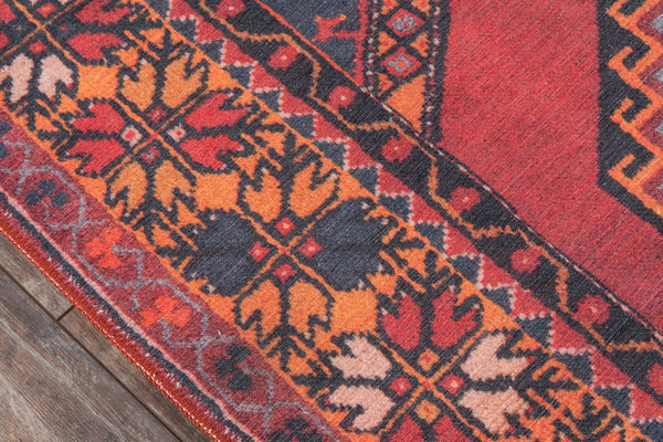 Momeni Afshar AFS16 Machine Made Traditional Medallion Indoor Area Rug Red 10' x 14' AFSHAAFS16REDA0E0