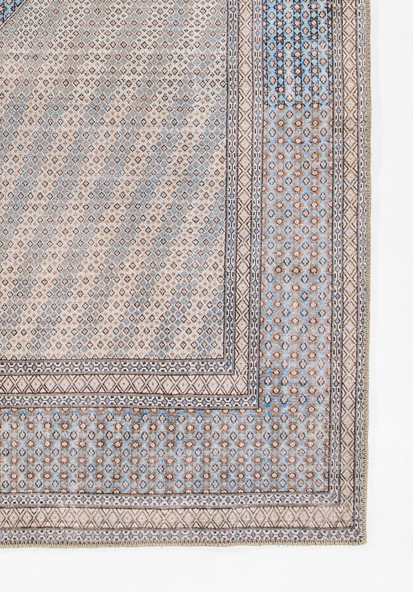 Momeni Afshar AFS34 Machine Made Traditional Floral Indoor Area Rug Blue 10' x 14' AFSHAAFS34BLUA0E0