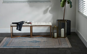 Momeni Afshar AFS34 Machine Made Traditional Floral Indoor Area Rug Blue 10' x 14' AFSHAAFS34BLUA0E0