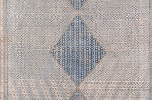 Momeni Afshar AFS34 Machine Made Traditional Floral Indoor Area Rug Blue 10' x 14' AFSHAAFS34BLUA0E0