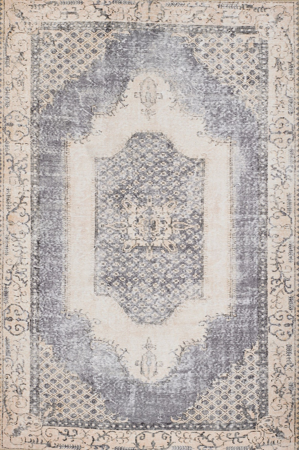 Momeni Afshar AFS35 Machine Made Traditional Medallion Indoor Area Rug Denim 10' x 14' AFSHAAFS35DNMA0E0
