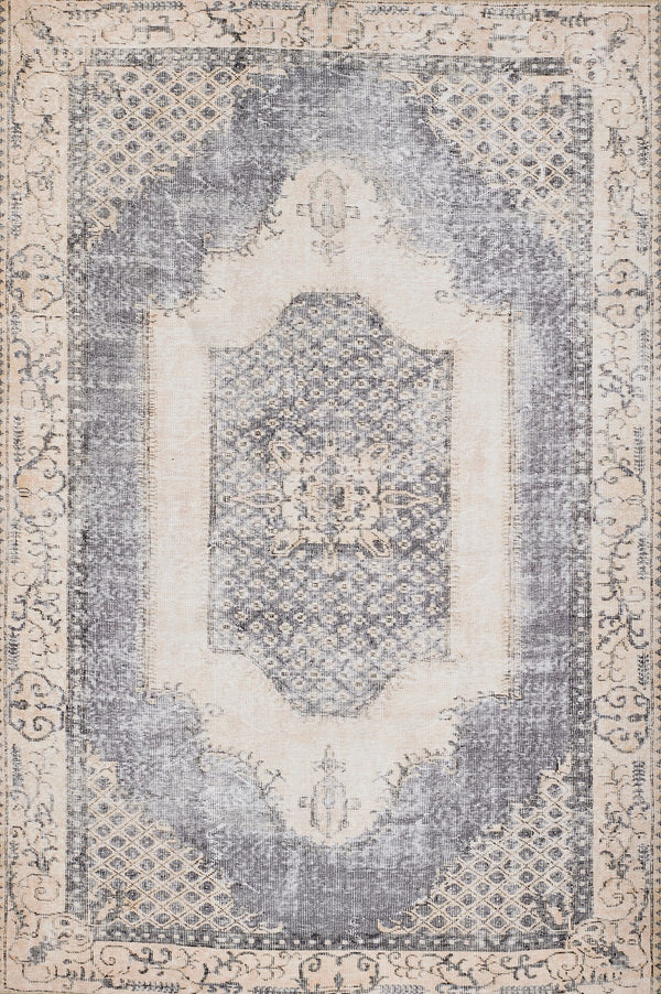 Momeni Afshar AFS35 Machine Made Traditional Medallion Indoor Area Rug Denim 10' x 14' AFSHAAFS35DNMA0E0