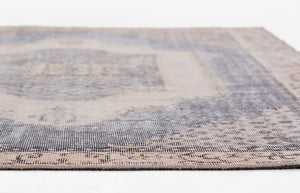 Momeni Afshar AFS35 Machine Made Traditional Medallion Indoor Area Rug Denim 10' x 14' AFSHAAFS35DNMA0E0