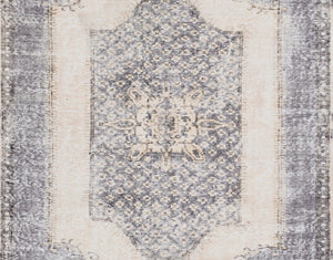 Momeni Afshar AFS35 Machine Made Traditional Medallion Indoor Area Rug Denim 10' x 14' AFSHAAFS35DNMA0E0