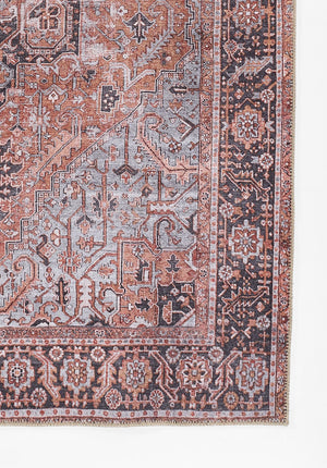 Momeni Afshar AFS36 Machine Made Traditional Medallion Indoor Area Rug Copper 10' x 14' AFSHAAFS36COPA0E0