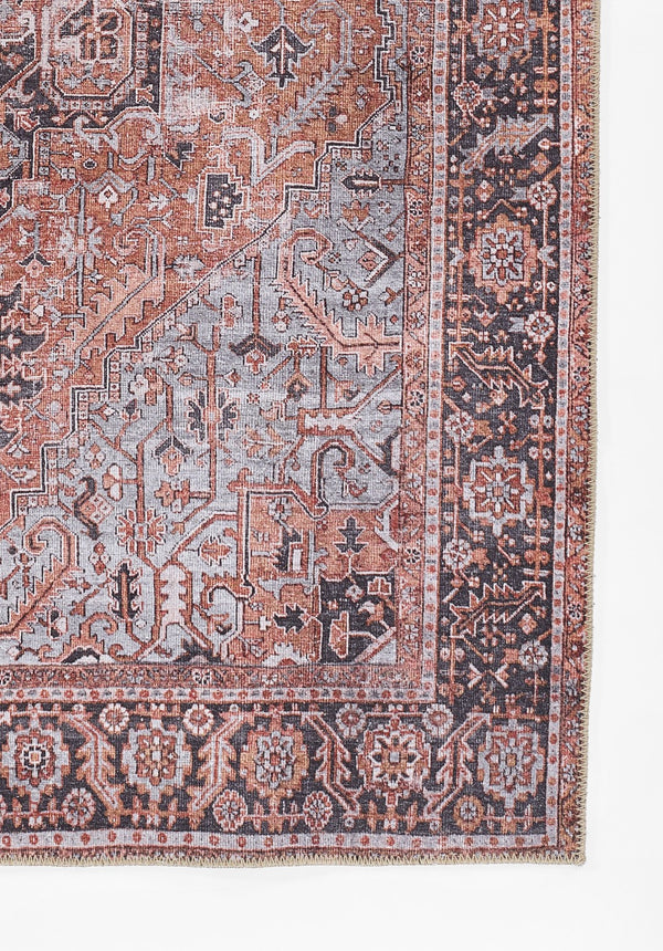 Momeni Afshar AFS36 Machine Made Traditional Medallion Indoor Area Rug Copper 10' x 14' AFSHAAFS36COPA0E0
