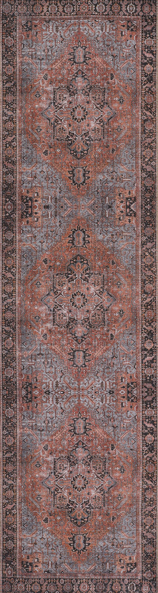 Momeni Afshar AFS36 Machine Made Traditional Medallion Indoor Area Rug Copper 10' x 14' AFSHAAFS36COPA0E0