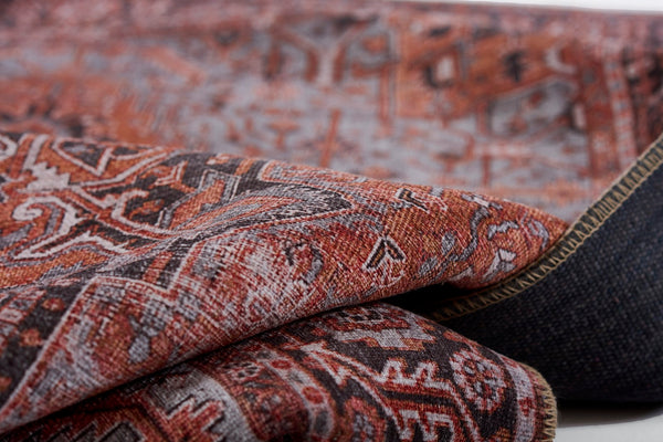 Momeni Afshar AFS36 Machine Made Traditional Medallion Indoor Area Rug Copper 10' x 14' AFSHAAFS36COPA0E0