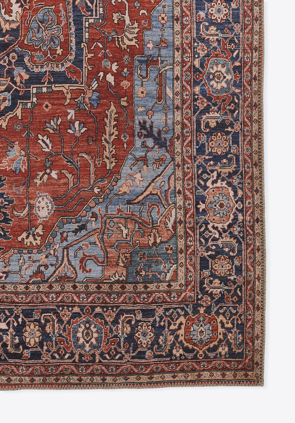 Momeni Afshar AFS37 Machine Made Traditional Medallion Indoor Area Rug Red 10' x 14' AFSHAAFS37REDA0E0