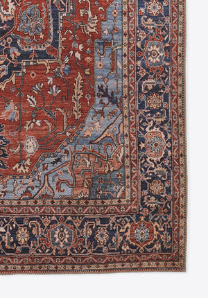 Momeni Afshar AFS37 Machine Made Traditional Medallion Indoor Area Rug Red 10' x 14' AFSHAAFS37REDA0E0