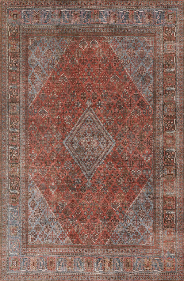 Momeni Afshar AFS38 Machine Made Traditional Medallion Indoor Area Rug Copper 10' x 14' AFSHAAFS38COPA0E0