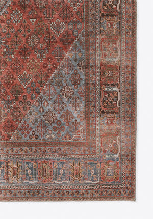 Momeni Afshar AFS38 Machine Made Traditional Medallion Indoor Area Rug Copper 10' x 14' AFSHAAFS38COPA0E0