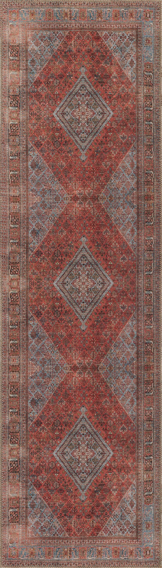 Momeni Afshar AFS38 Machine Made Traditional Medallion Indoor Area Rug Copper 10' x 14' AFSHAAFS38COPA0E0