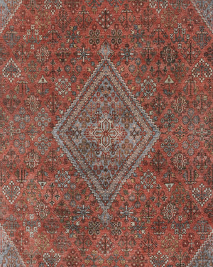 Momeni Afshar AFS38 Machine Made Traditional Medallion Indoor Area Rug Copper 10' x 14' AFSHAAFS38COPA0E0