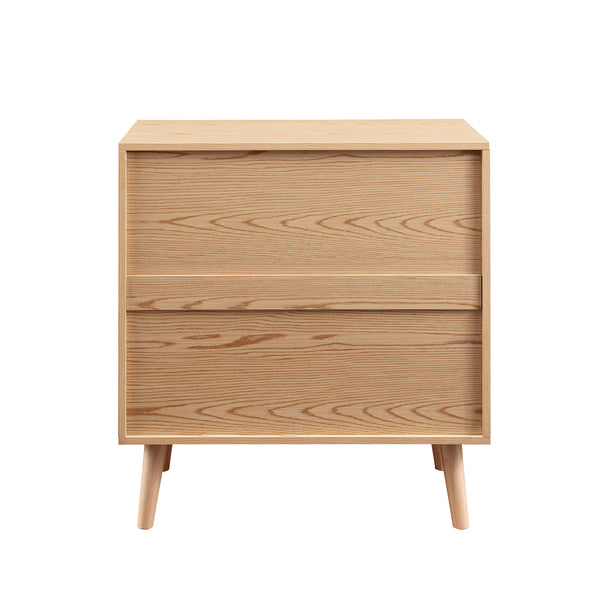 Walker Edison Boho 2 Door Solid Wood and Rattan Accent Cabinet XIIXR AFWDRT2DNL