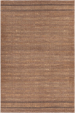 Chandra Rugs Agnes 80% Jute + 20% Cotton Hand-Woven Contemporary Rug Natural/Black 7'9 x 10'6