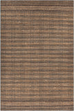 Chandra Rugs Agnes 80% Jute + 20% Cotton Hand-Woven Contemporary Rug Green/Natural/Black 7'9 x 10'6