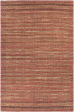 Chandra Rugs Agnes 80% Jute + 20% Cotton Hand-Woven Contemporary Rug Red/Natural/Black 7'9 x 10'6