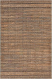 Chandra Rugs Agnes 80% Jute + 20% Cotton Hand-Woven Contemporary Rug Blue/Natural/Black 7'9 x 10'6