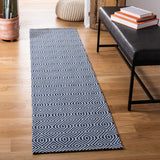 Augustine 400 Augustine 401  Power Loomed 62.5%Coton, 33.9%Polyester, 3.6%Viscose Rug Navy / Light Grey