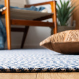 Augustine 400 Augustine 401  Power Loomed 62.5%Coton, 33.9%Polyester, 3.6%Viscose Rug Navy / Light Grey