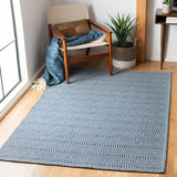 Augustine 400 Augustine 401  Power Loomed 62.5%Coton, 33.9%Polyester, 3.6%Viscose Rug Navy / Light Grey