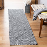 Augustine 400 Augustine 402  Power Loomed 65.0%Coton, 30.4%Polyester, 4.6%Viscose Rug Black / Light Grey