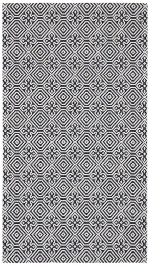 Augustine 400 Augustine 402  Power Loomed 65.0%Coton, 30.4%Polyester, 4.6%Viscose Rug Black / Light Grey