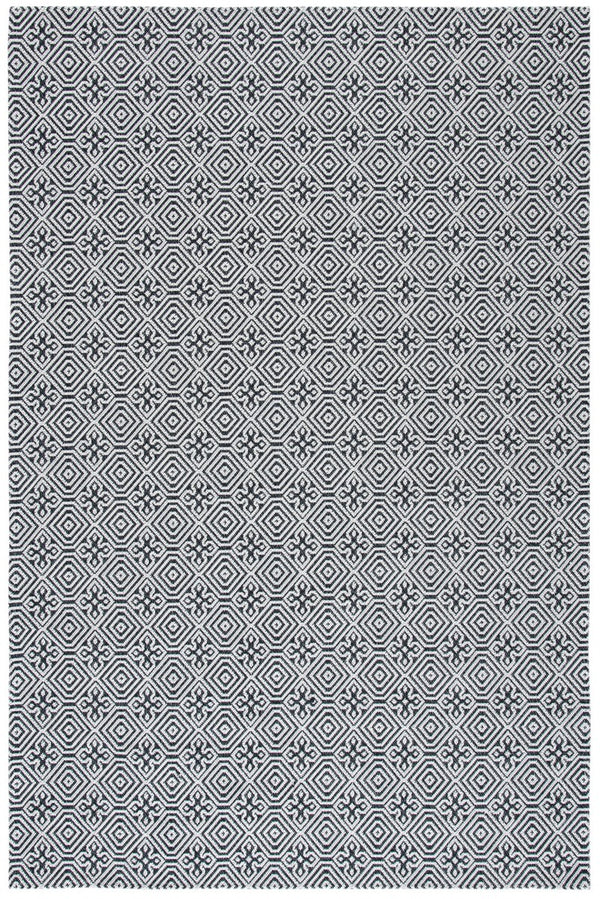 Augustine 400 Augustine 402  Power Loomed 65.0%Coton, 30.4%Polyester, 4.6%Viscose Rug Black / Light Grey