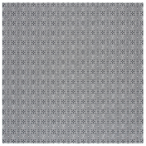 Augustine 400 Augustine 402  Power Loomed 65.0%Coton, 30.4%Polyester, 4.6%Viscose Rug Black / Light Grey