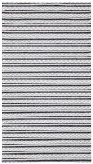 Augustine 400 Augustine 419  Power Loomed 67.8%Coton, 28.6%Polyester, 3.6%Viscose Rug Black / Light Grey