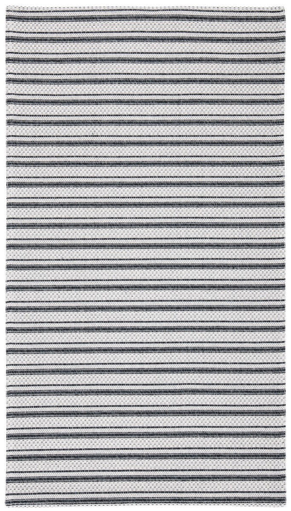 Augustine 400 Augustine 419  Power Loomed 67.8%Coton, 28.6%Polyester, 3.6%Viscose Rug Black / Light Grey