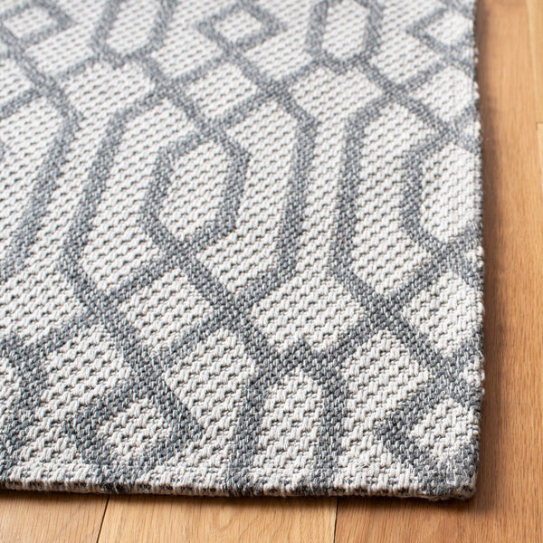 Augustine 400 Augustine 421  Power Loomed 74.8%Coton, 21.9%Polyester, 3.3%Viscose Rug Anthracite / Light Grey