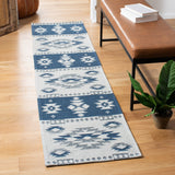 Augustine 400 Augustine 426  Power Loomed 63%Coton,33%Polyester, 4.0%Viscose Rug Navy / Creme