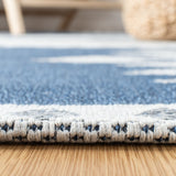 Augustine 400 Augustine 426  Power Loomed 63%Coton,33%Polyester, 4.0%Viscose Rug Navy / Creme