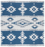 Augustine 400 Augustine 426  Power Loomed 63%Coton,33%Polyester, 4.0%Viscose Rug Navy / Creme