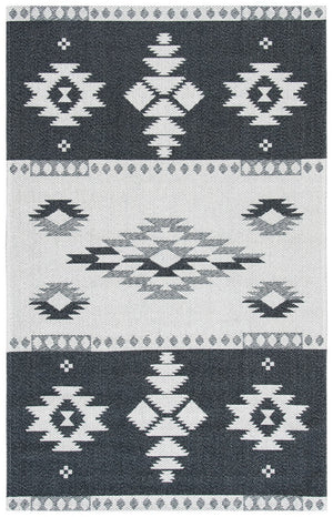 Augustine 400 Augustine 426  Power Loomed 63.7%Coton,30.8%Polyester, 5.5%Viscose Rug Black / Light Grey