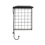 Four Cubby Wall Shelf - Black