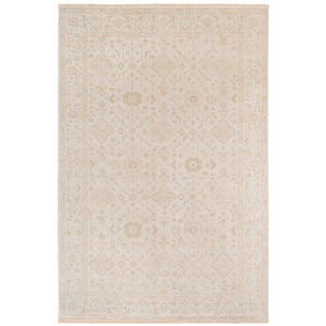 AMER Rugs Ainsley AIN-1 Hand-Knotted Bordered Classic Area Rug Ivory 10' x 14'