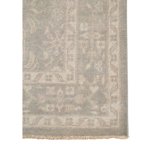 AMER Rugs Ainsley AIN-2 Hand-Knotted Bordered Classic Area Rug Light Blue 10' x 14'