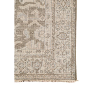 AMER Rugs Ainsley AIN-3 Hand-Knotted Bordered Classic Area Rug Taupe 10' x 14'